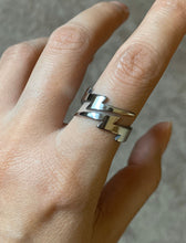 Load image into Gallery viewer, Stainless Steel Lightning Bolt Ring - LuxuryLion
