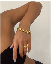 Load image into Gallery viewer, Titanium 18K Gold Plated Bracelet - LuxuryLion
