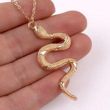 Load image into Gallery viewer, Stainless Steel Snake Pendant Necklace - LuxuryLion
