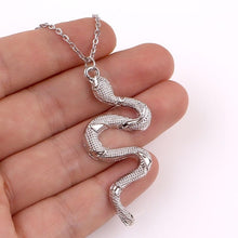 Load image into Gallery viewer, Stainless Steel Snake Pendant Necklace - LuxuryLion

